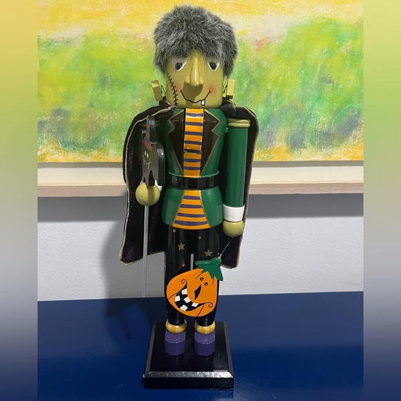Bombay Frankenstein Monster Nutcracker Halloween Holiday Christmas Purple Green - Picture 8 of 8
